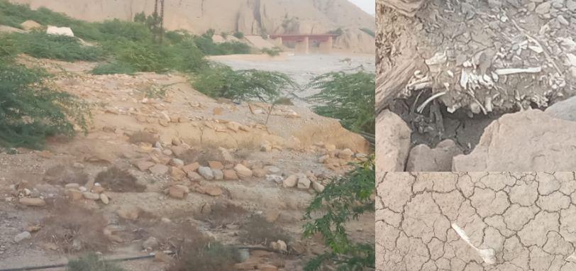 مچھ میں 300 سال پرانا قبرستان دریافت، بارشوں سے قبریں اجڑ گئیں