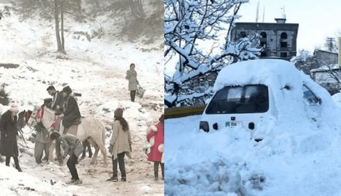 بالائی علاقوں میں بارش و برفباری، شدید سردی، رابطہ سڑکیں بند